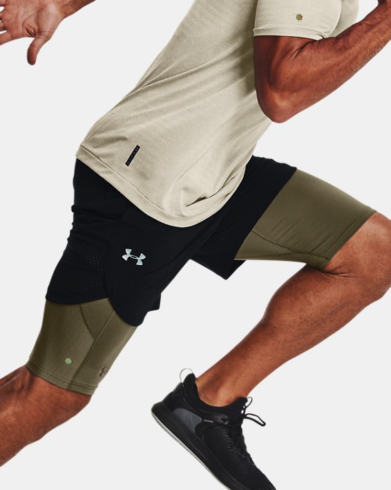 Men's UA RUSH™ SmartForm Long Shorts, Green, pdpMainDesktop image number 2